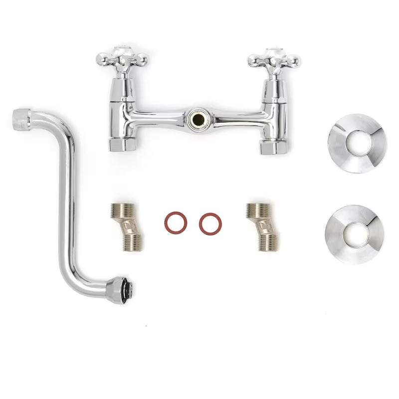 Paffoni Ricordi zidna miješalica za umivaonik s ventilskim upravljanjem u krom izvedbi