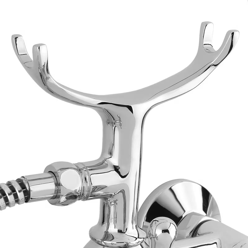 Paffoni Ricordi ventilna zidna miješalica za kadu s tuš setom u krom izvedbi.