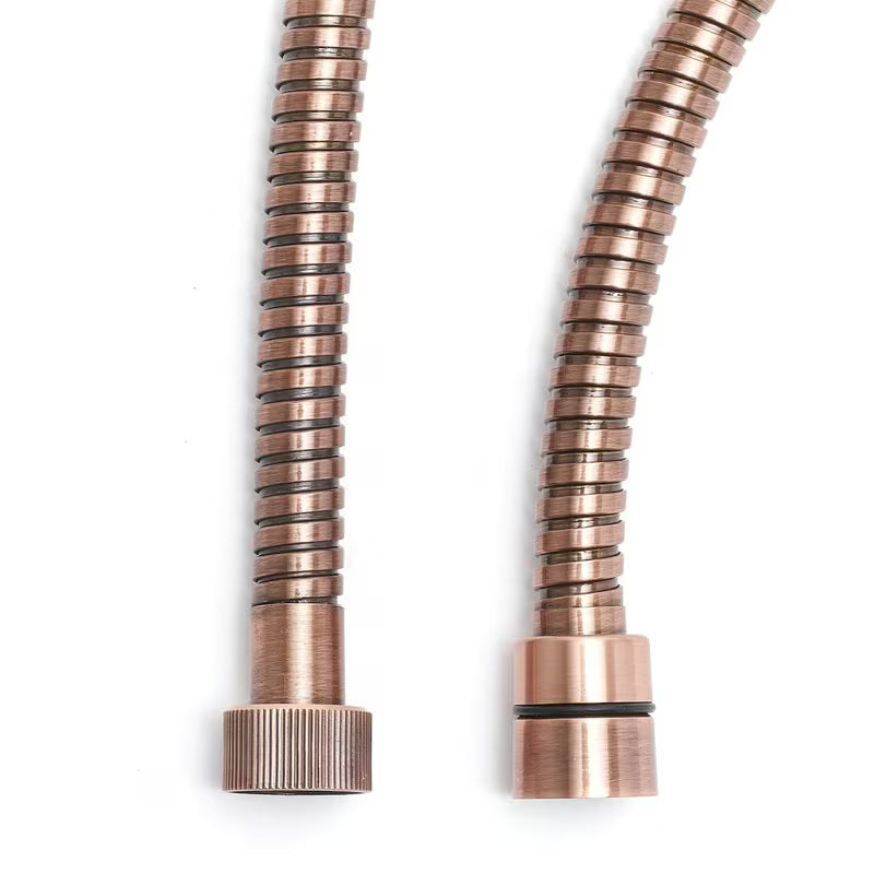 Tuš crijevo Paffoni u bakrenoj boji sa zaštitom protiv okretanja, duljina 150 cm.