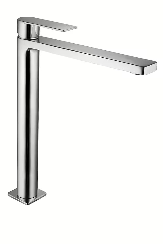 Visoka jednoručna baterija miješalica za umivaonik Paffoni Tango u kromu bez odvoda pro umivaonik na ploču.