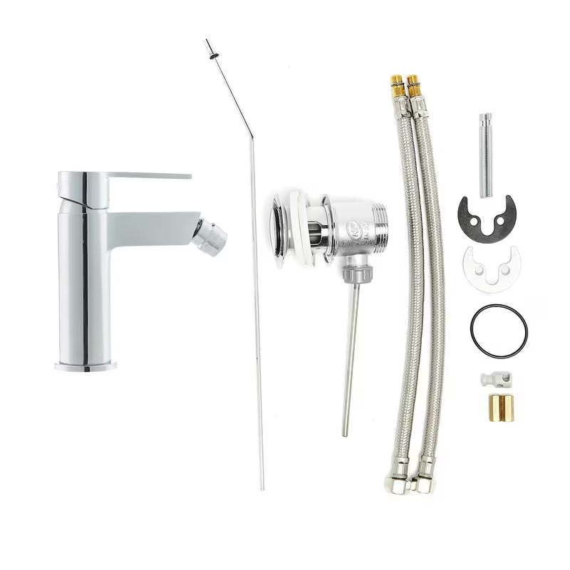 Kromirana miješalica za bide Paffoni Vallone s otvorenom ručicom i fleksibilnim perlatorom