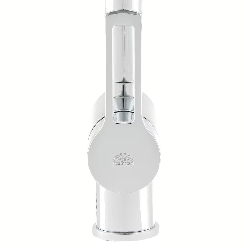 Kromirana stojeća miješalica za sudoper Paffoni Vallone s izvlačivim tušem s otvorenom ručicom