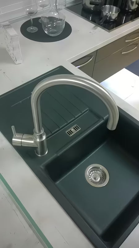 Paffoni Vallone nehrđajuća miješalica za sudoper Supersteel s okretnim izljevom