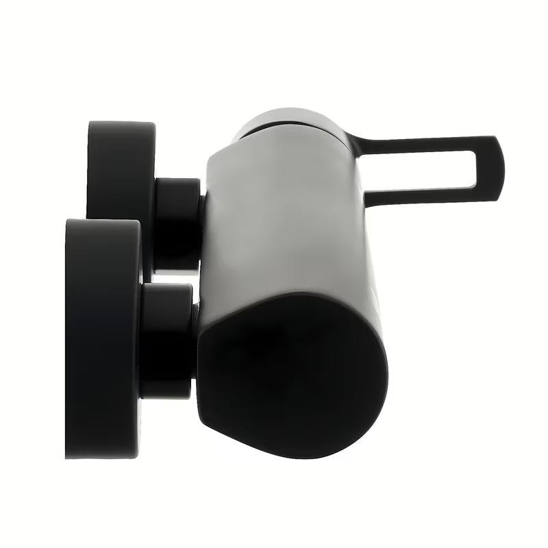 Zidna jednoručna baterija miješalica za tuš Paffoni Vallone u mat crnoj završnoj obradi.