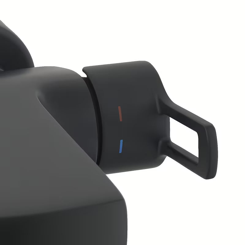 Jednoručna Baterija zidna miješalica za kadu Paffoni Vallone s tuš setom u crnoj mat izvedbi