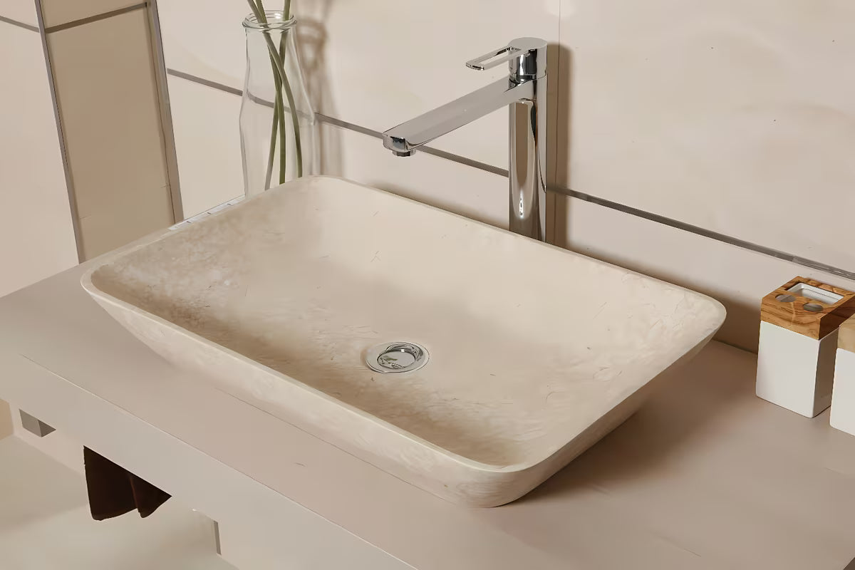 Paffoni Vallone visoka miješalica za umivaonik u krom izvedbi s otvorenom polugom i odvodnim setom