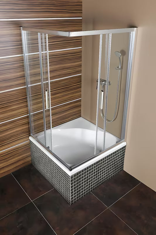 Bijela kvadratna tuš kada Polysan Carmen 90x90 cm od lijevanog akrila