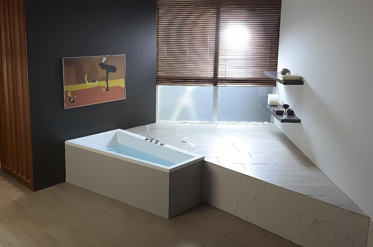 Polysan Andra asimetrična akrilna kada u lijevoj izvedbi 180 x 90 cm