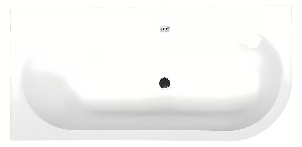 Polysan Astra asimetrična akrilna kada lijeva 160 x 75 cm