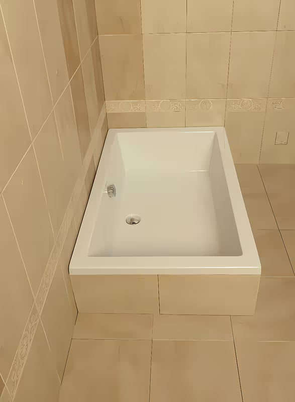 Bijela pravokutna tuš kada Polysan Deep od akrila Akripol 120x75 cm s preljevnim otvorom.