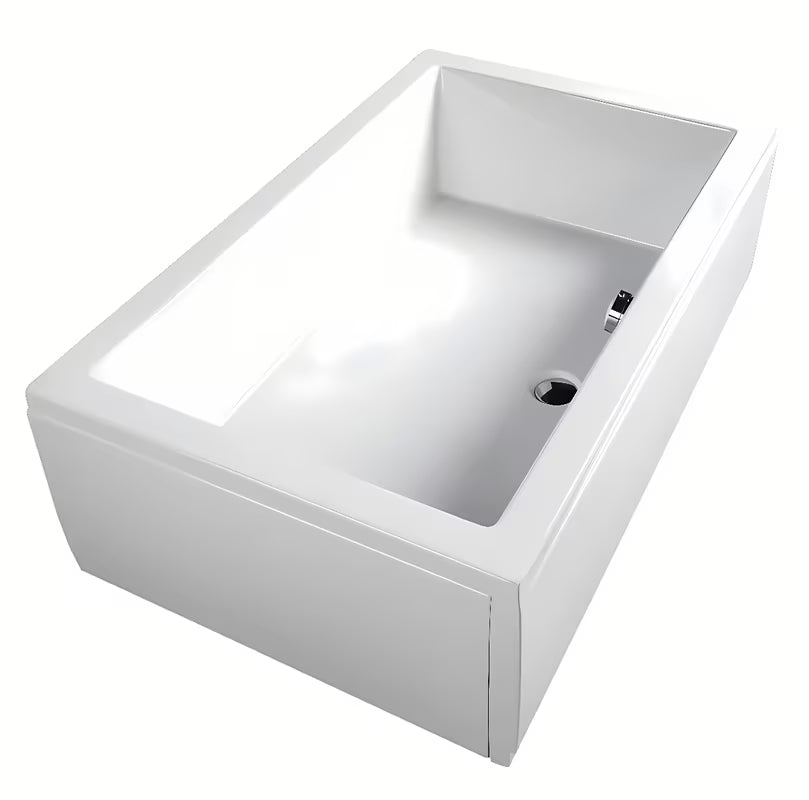 Bijela tuš kada Polysan Deep 75x75 cm od lijevanog akrila s preljevnim otvorom