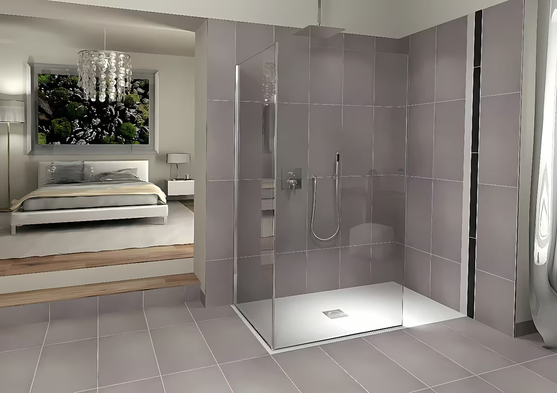 Bijela pravokutna tuš kada Polysan Flexia od lijevanog mramora 130x90 cm