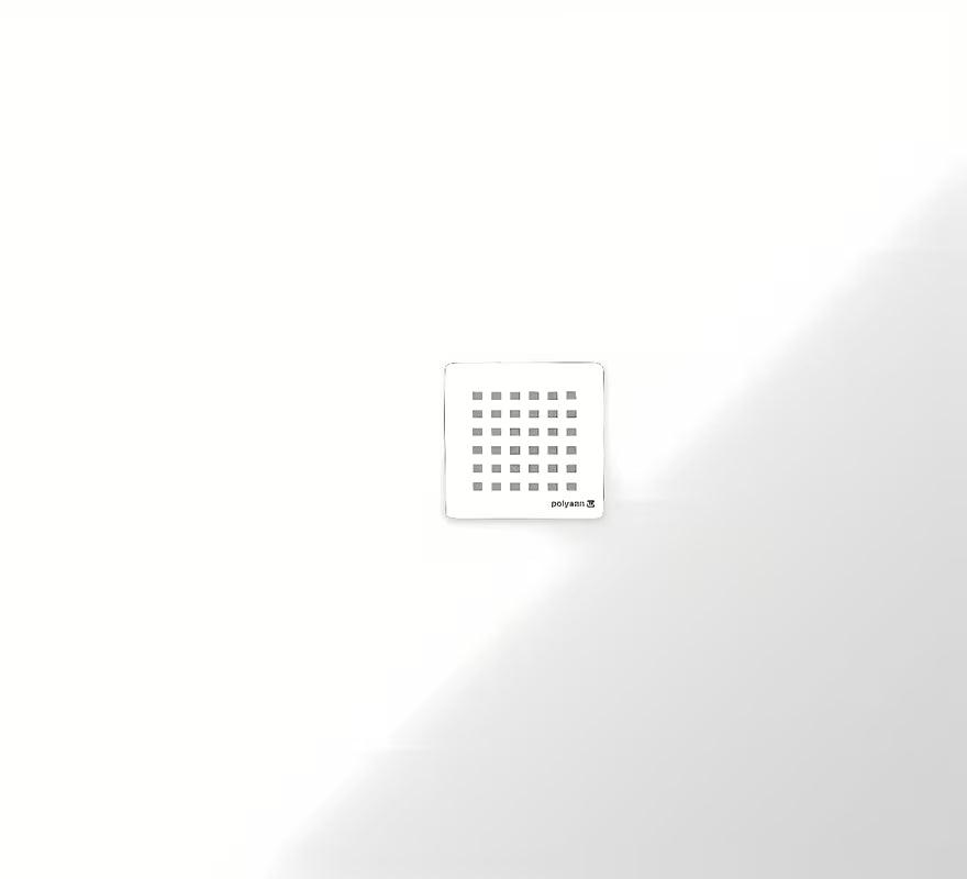 Bijela pravokutna tuš kada Polysan Flexia 110x100 cm od lijevanog mramora.