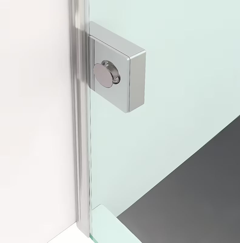 Polysan Fortis Edge tuš stranica za vrata 100 cm u sjajnom kromu s prozirnim staklom