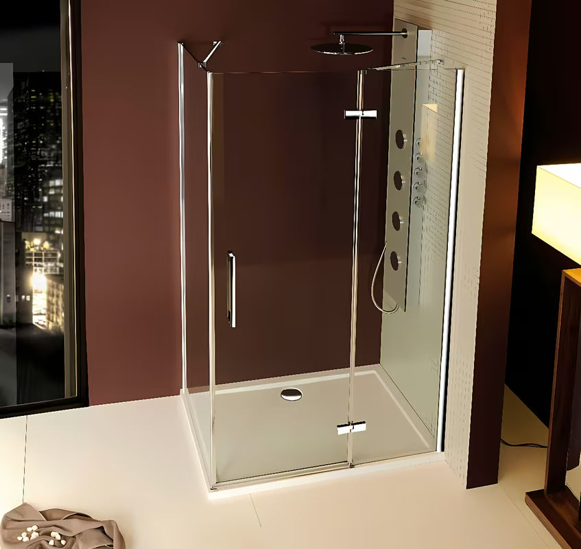 Bijela pravokutna tuš kada Polysan Karia od lijevanog mramora 90x80 cm