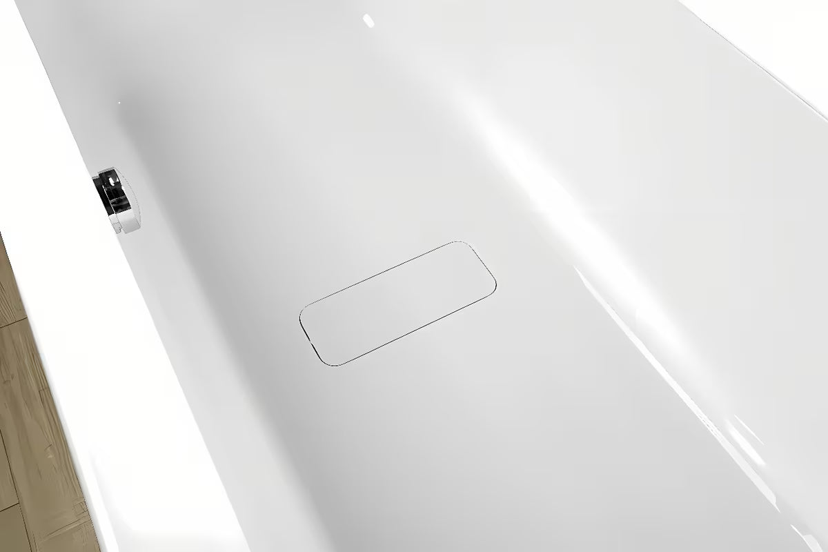 Pravokutna akrilna kada Polysan Marlene 170x80 cm s poklopcem odvoda, lijeva i desna izvedba