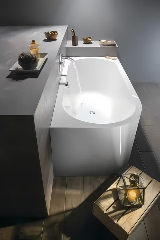 Samostojeći akrilna kada Polysan Monolith desna 180x75 cm s monolitnom oblogom