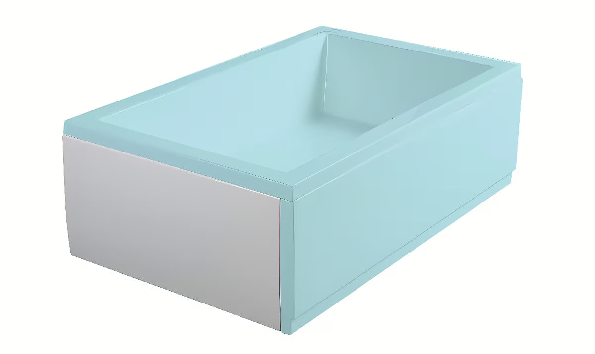 Bijela obloga za tuš kadu Polysan pro za prekrivanje instalacije u kupaonici.