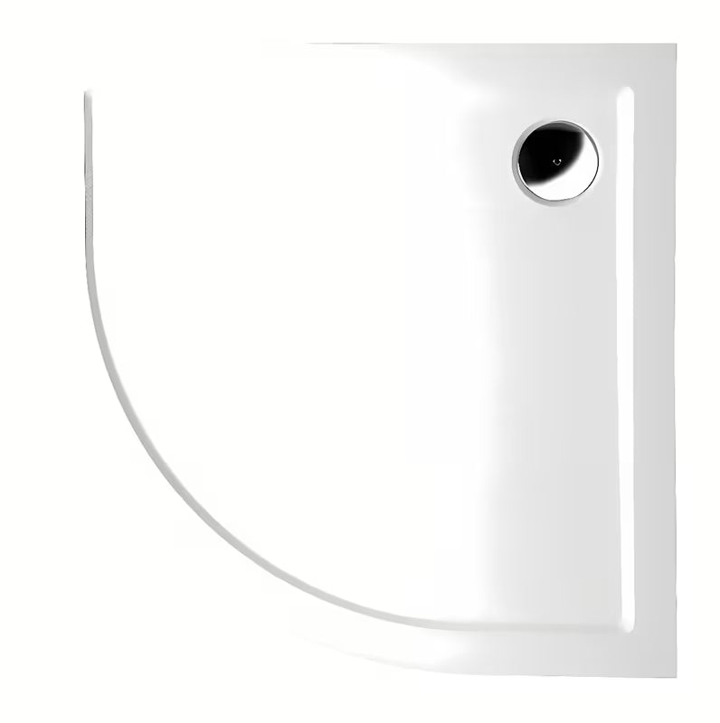 Polysan Sera polukružna tuš kada 90x90 cm od lijevanog mramora u bijeloj boji