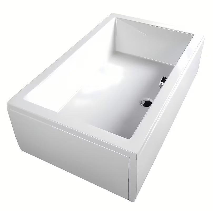 Bijela pravokutna tuš kada Polysan Deep od akrila Akripol 100x75 cm