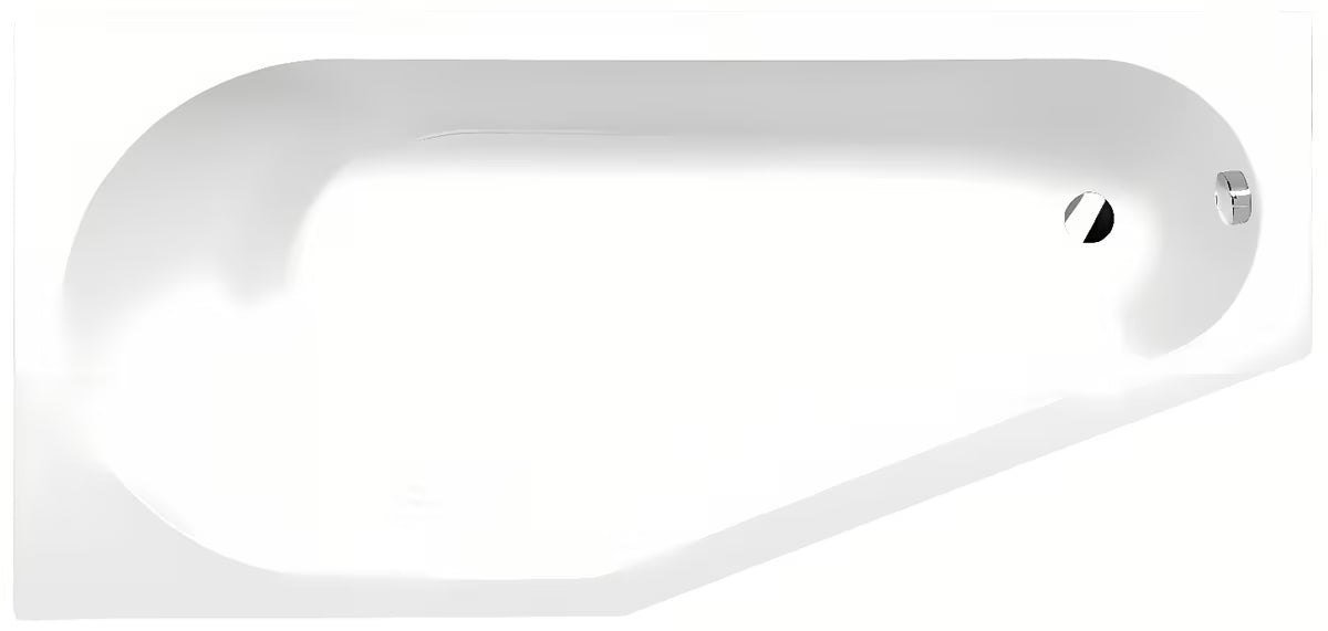 Asimetrična akrilna kada Polysan Tigra lijeva 150 x 75 cm