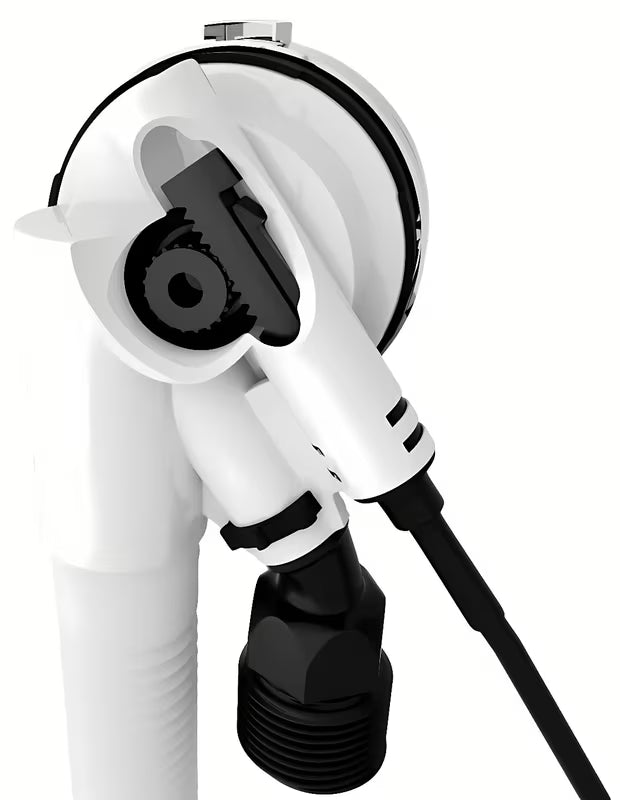 Bijeli odljevno preljevna garnitura za kadu Polysan s punjenjem, ekstra plitkim preljevom i podesivim perlatorom