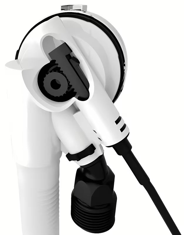 Kromirani odljevno preljevna garnitura za kadu Polysan s punjenjem, bovdenom 800 mm i podesivim perlatorom