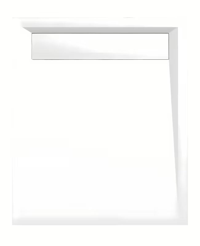 Bijela pravokutna tuš kada Polysan Varesa 100x80 cm od lijevanog mramora