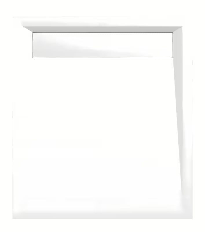 Polysan Varesa pravokutna tuš kada od lijevanog mramora 90x80 cm u bijeloj boji