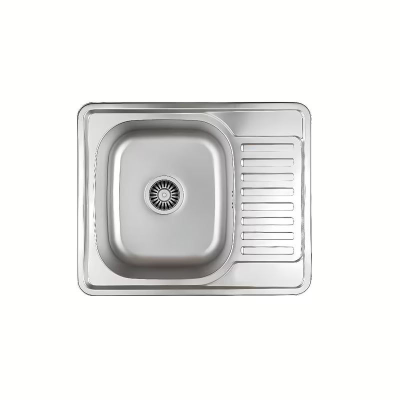 Inox sudoper Quadron Kevin s ocjeđivačem pro ugradnja na radnu ploču