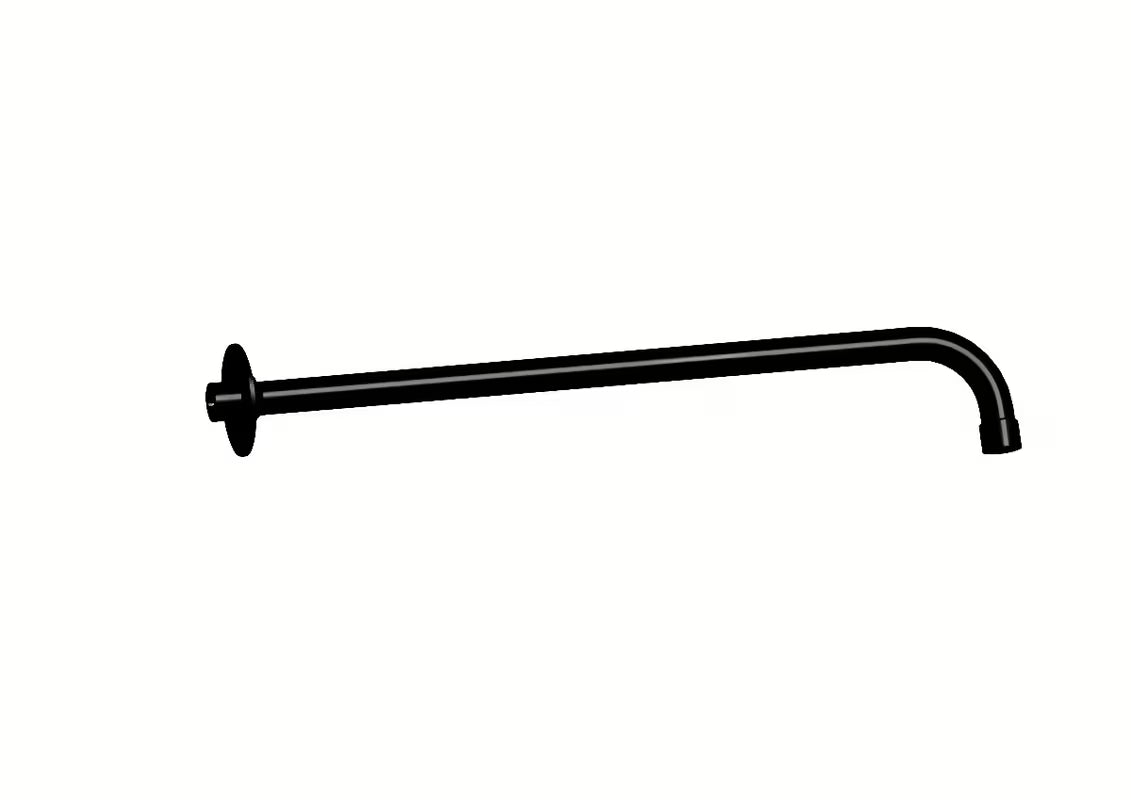 Nosač nadglavnog Tuša Rav Slezak za zid u crnoj mat izvedbi, duljina 40 cm.