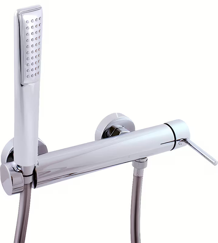 Rav Slezak Seina zidna miješalica za tuš u kromu s tušem i crijevom