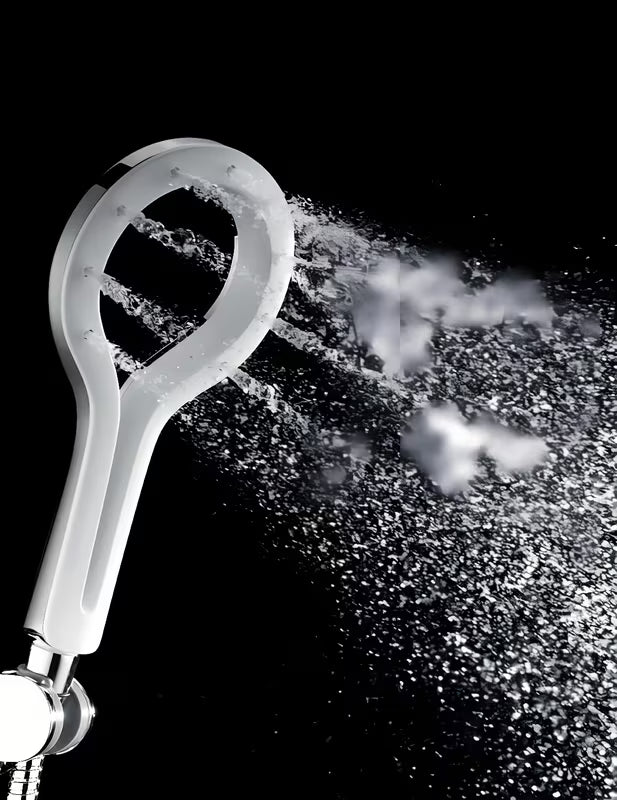 Ručni tuš Rav Slezak u izvedbi krom/bijela s jednim mlazom, promjer 12 cm.