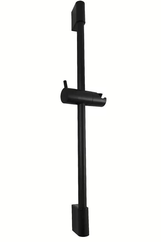 Crno-mat tuš šipka s držačem tuša Rav Slezak duljine 60 cm.