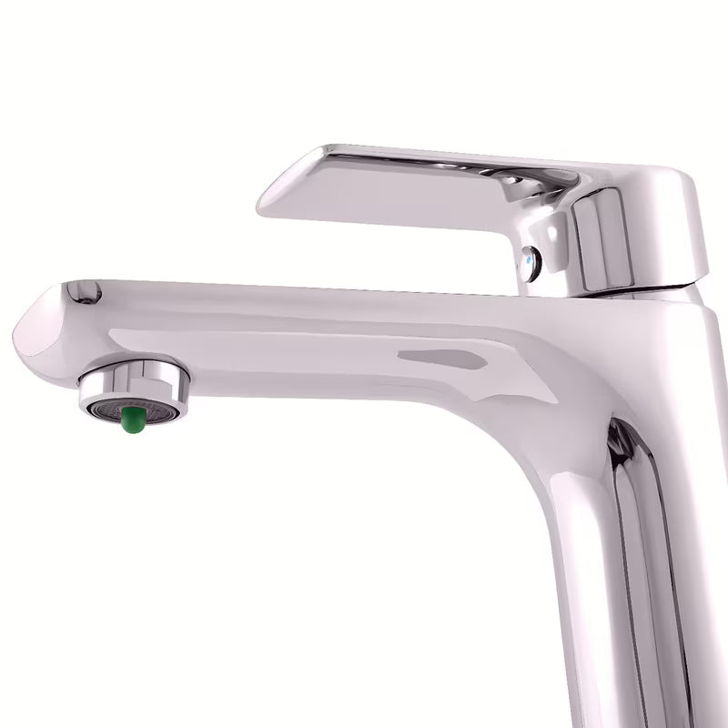 Kromirana jednoručna baterija stojeća miješalica za umivaonik Rav Slezak Vltava bez odvoda