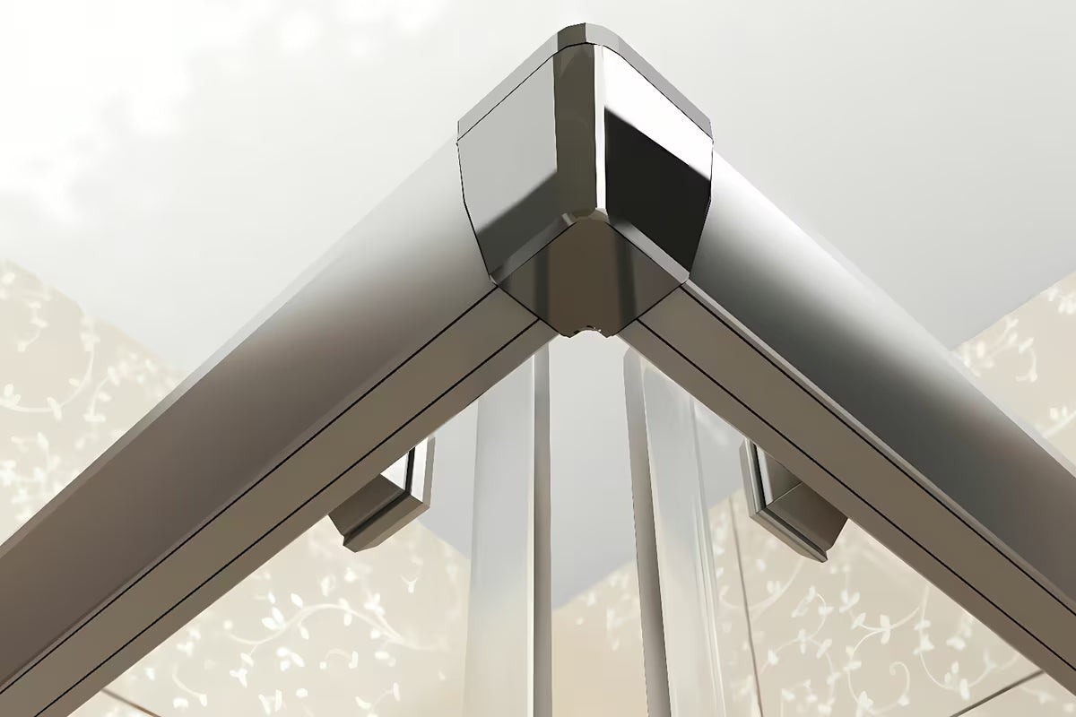 Polukružna tuš kabina Ravak Blix 90x90 cm u mat krom izvedbi s prozirnim staklom