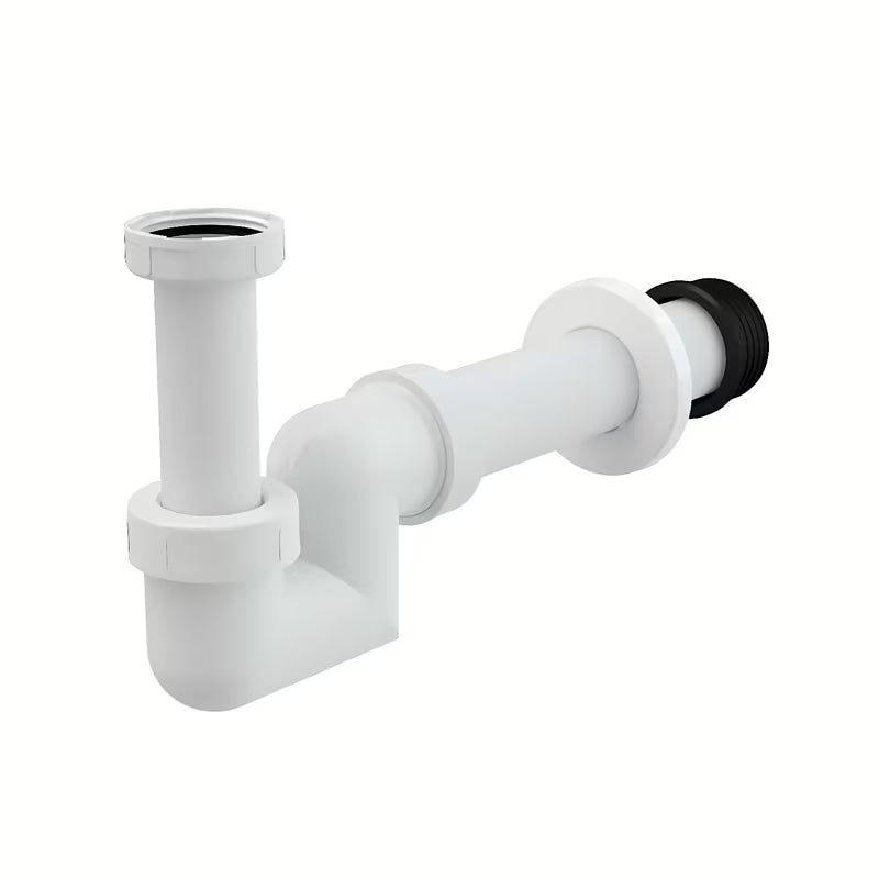 Bijeli plastični bide sifon Ravak Chrome pro bide Uni Chrome s manžetom