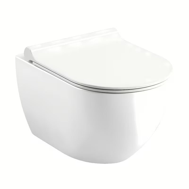 Bijeli viseća WC školjka Ravak Chrome RimOff bez ispirnog ruba sa skrivenim pričvršćenjem EasyFix