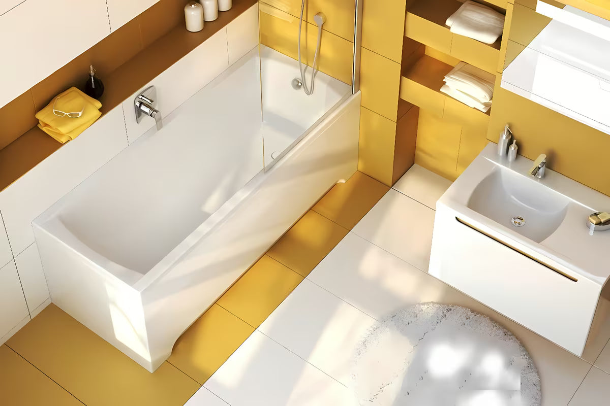 Bijela bočna akrilna obloga za kadu Ravak Classic pro pravokutne kade širine 70 cm