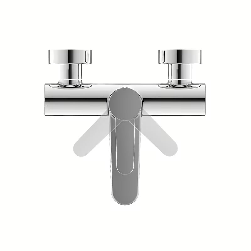 Kromirani zidna miješalica za kadu Ravak Puri sa skrivenim rotacijskim preklopnikom kada/tuš