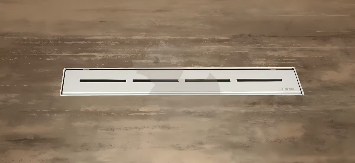 Nehrđajući tuš kanalica Ravak Runway 95 cm u sjajnoj izvedbi pro za ugradnju u prostor