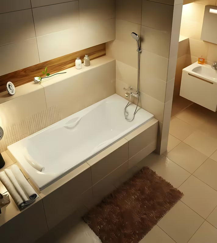 Kromirani termostatska zidna miješalica za kadu Ravak Termo bez tuš seta