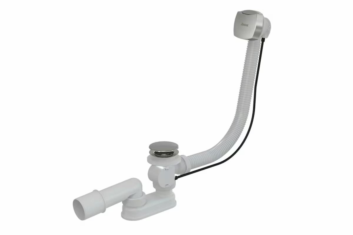 Odljevno preljevna Garnitura Za Kadu Ravak s preljevom 570 mm u izvedbi sjajni krom s Bowden upravljanjem