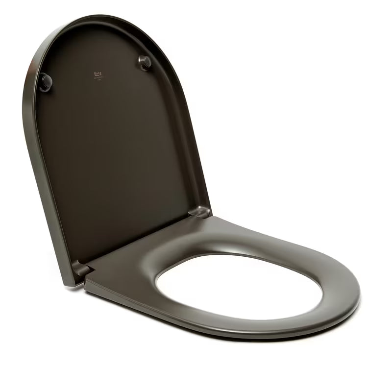 WC daska Roca Inspira u boji oniks s tehnologijom soft Close i odvojivom izvedbom EasyLock.