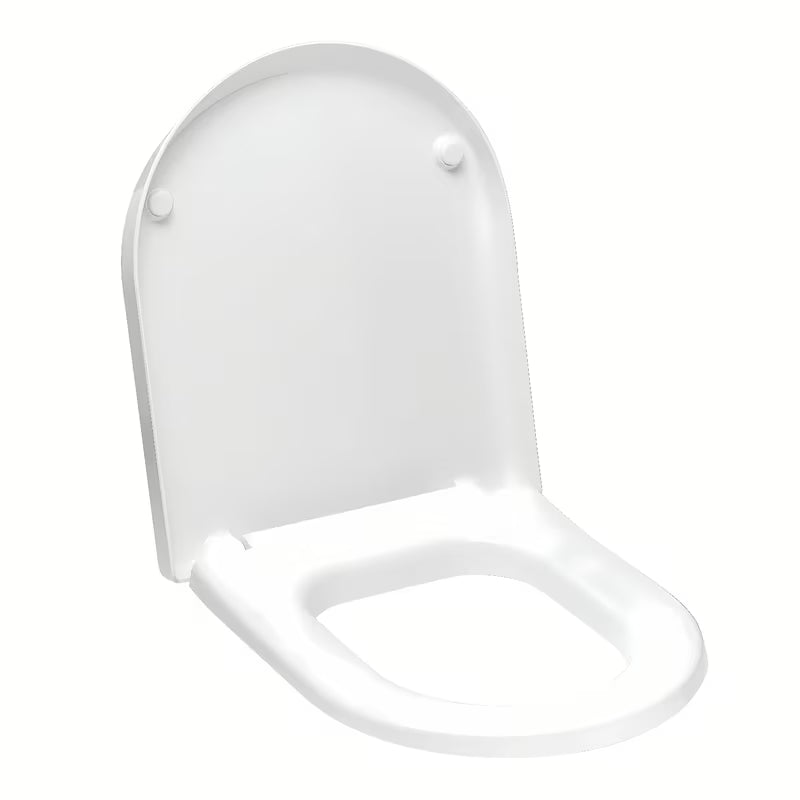 Bijele WC daska Roca Nexo od duroplasta sa sustavom soft Close i metalnim šarkama