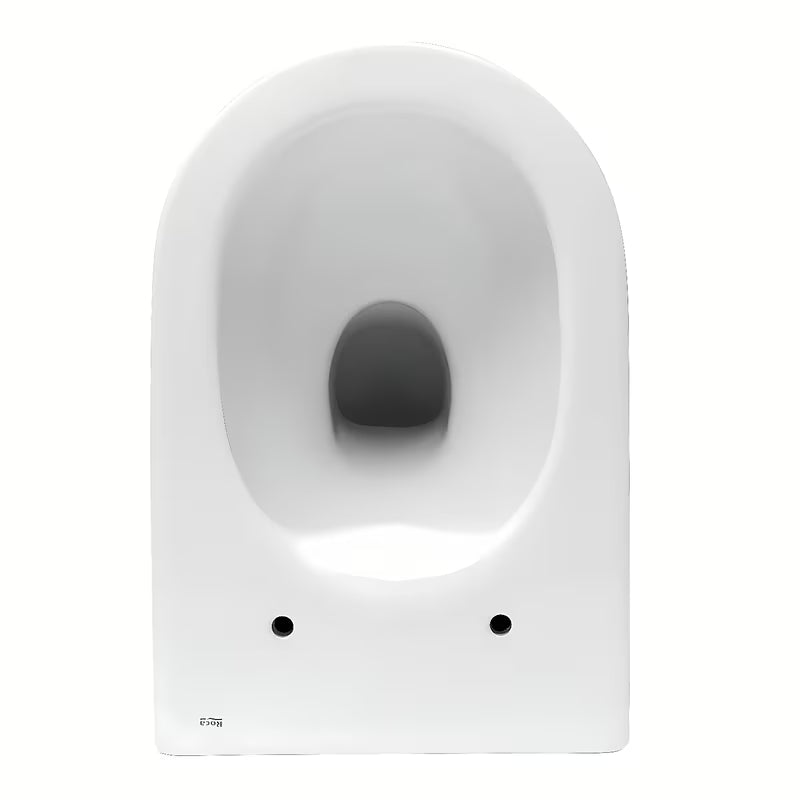 Bijeli viseća WC školjka Roca Nexo bez sustava za ispiranje sa skrivenim pričvršćenjem