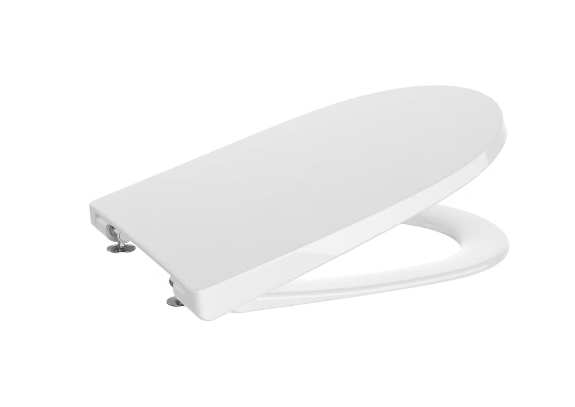 Bijela WC daska Roca Ona od duroplasta sa soft Close i EasyLock