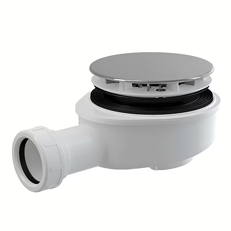 Sniženi sifon za tuš kadu Roth s plastičnim kromiranim pokrovom pro odvod 90 mm