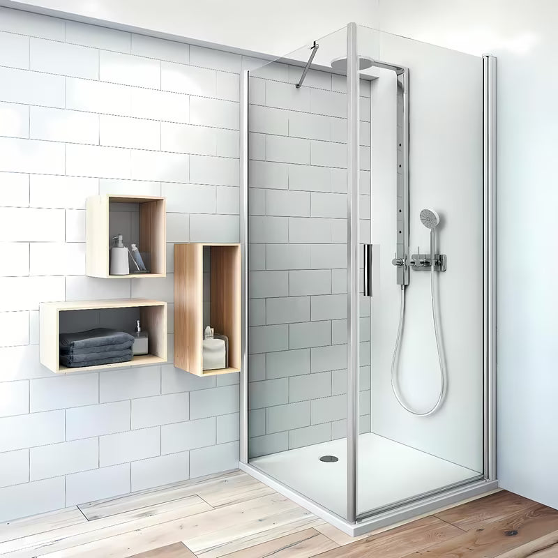 Roth Tower Line tuš stranica za vrata 90 cm u sjajnom kromu s prozirnim staklom