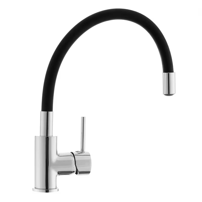 Miješalica za Sudoper S-Line sa silikonskim flexi crijevom u crnoj mat i krom izvedbi.